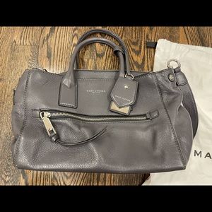 Marc Jacobs grey satchel with crossbody strap